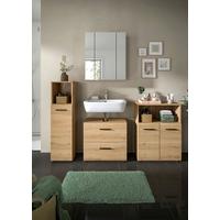 BADEZIMMER ICE - Schwarz/Eiche Artisan, Basics, Holzwerkstoff/Kunststoff (150cm) - MID.YOU