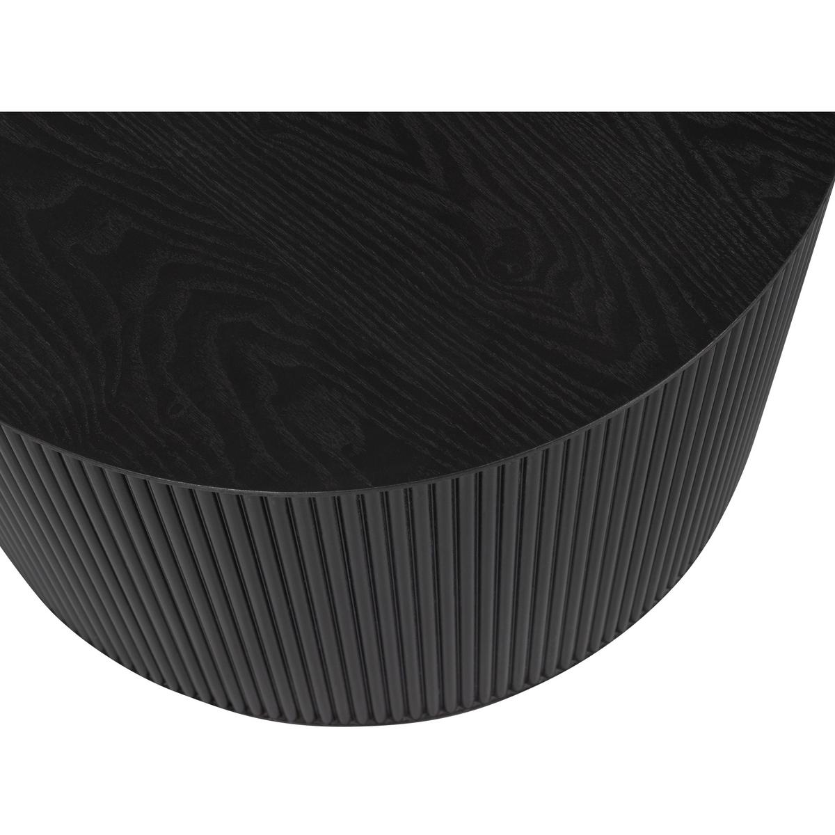 Beistelltisch Sanne Schwarz - Schwarz, Design, Holzwerkstoff (60/60/40cm) - Livetastic