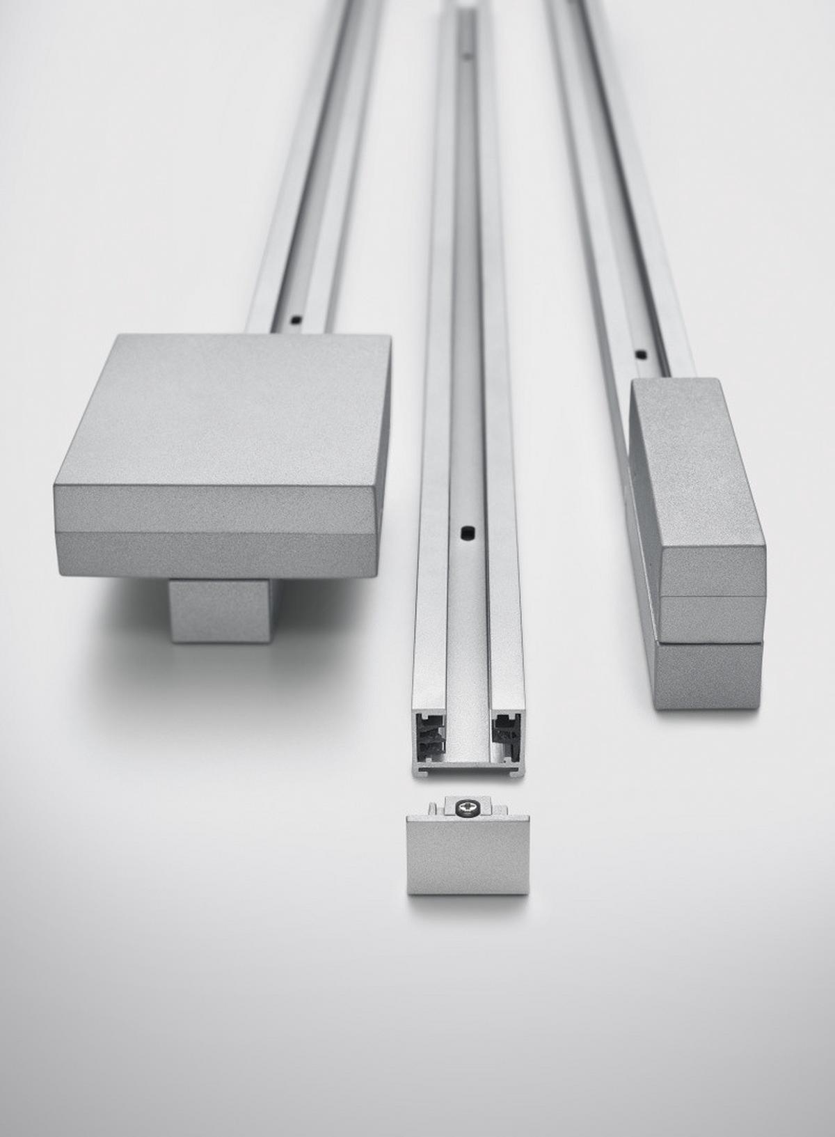 Schienensystem-Endkappe Duoline Titanfarben - Titanfarben, Basics, Kunststoff (3/2/1,8cm) - Trio Leuchten