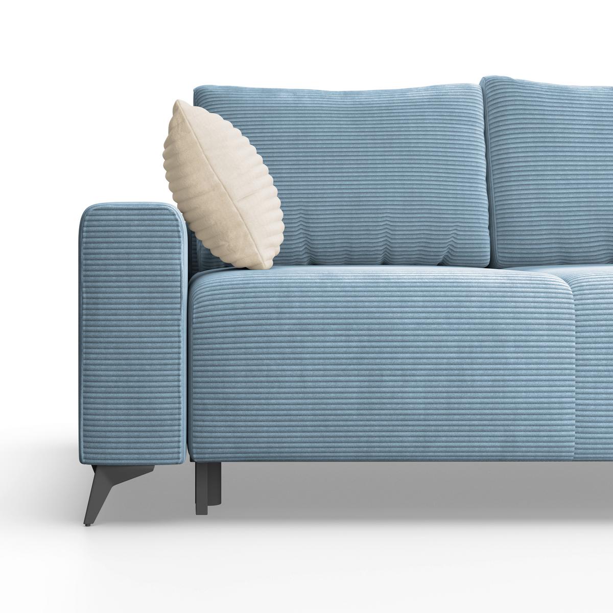 Coltar VIKTOR - albastru, Modern, textil (270/212cm)