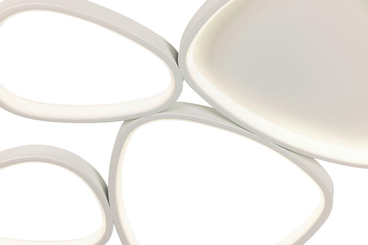 Plafonieră cu LED Whiti - alb, Modern, plastic/metal (109/55/5.2cm) - Mömax