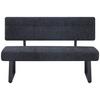 SITTBÄNK LUISE 2 -BASED- - svart, Modern, metall/textil (140/90/64cm) - Mömax