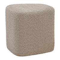Hocker Stony Taupe Chenille - Taupe, MODERN, Holzwerkstoff/Textil (41/41/41cm) - Premium Living