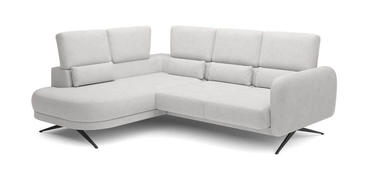 Coltar ILUSSIO L - gri deschis/crem, Modern (205-248/83-104/111cm) - Modern Living