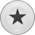 Dessertteller Star - Anthrazit/Weiß, MODERN, Keramik (20,32cm) - MÖMAX modern living