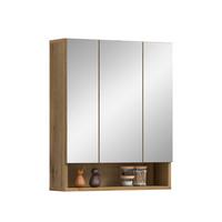 Spiegelschrank Aqua Eichefarben - Eichefarben, Trend, Glas/Holzwerkstoff (60/74/18cm) - MID.YOU