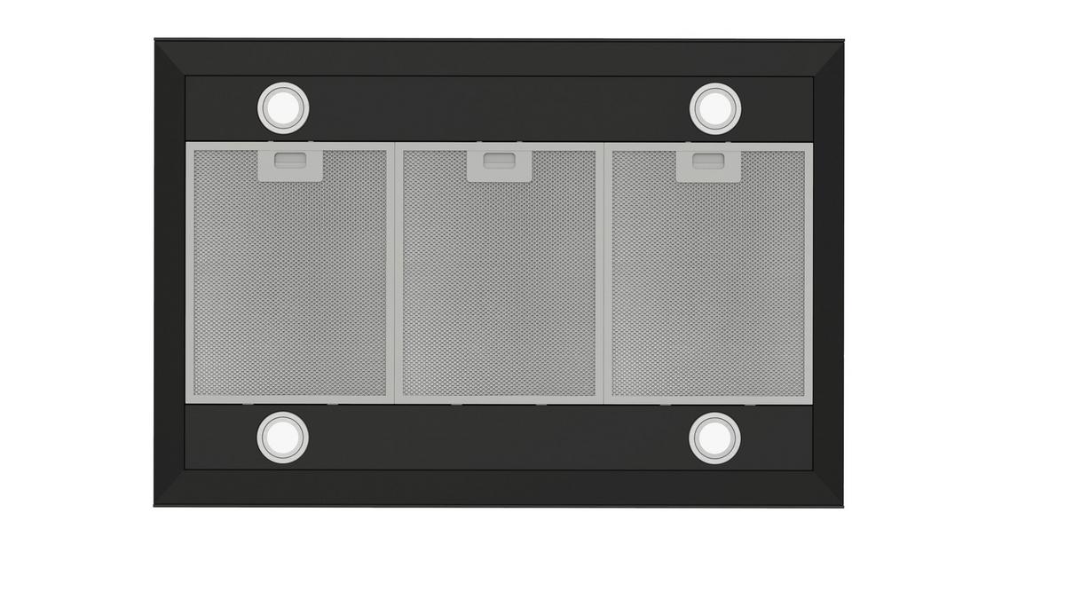 Dunstabzugshaube CH44199GISS Schwarz - Schwarz, Trend, Glas/Metall (89,5/65/60cm) - Respekta