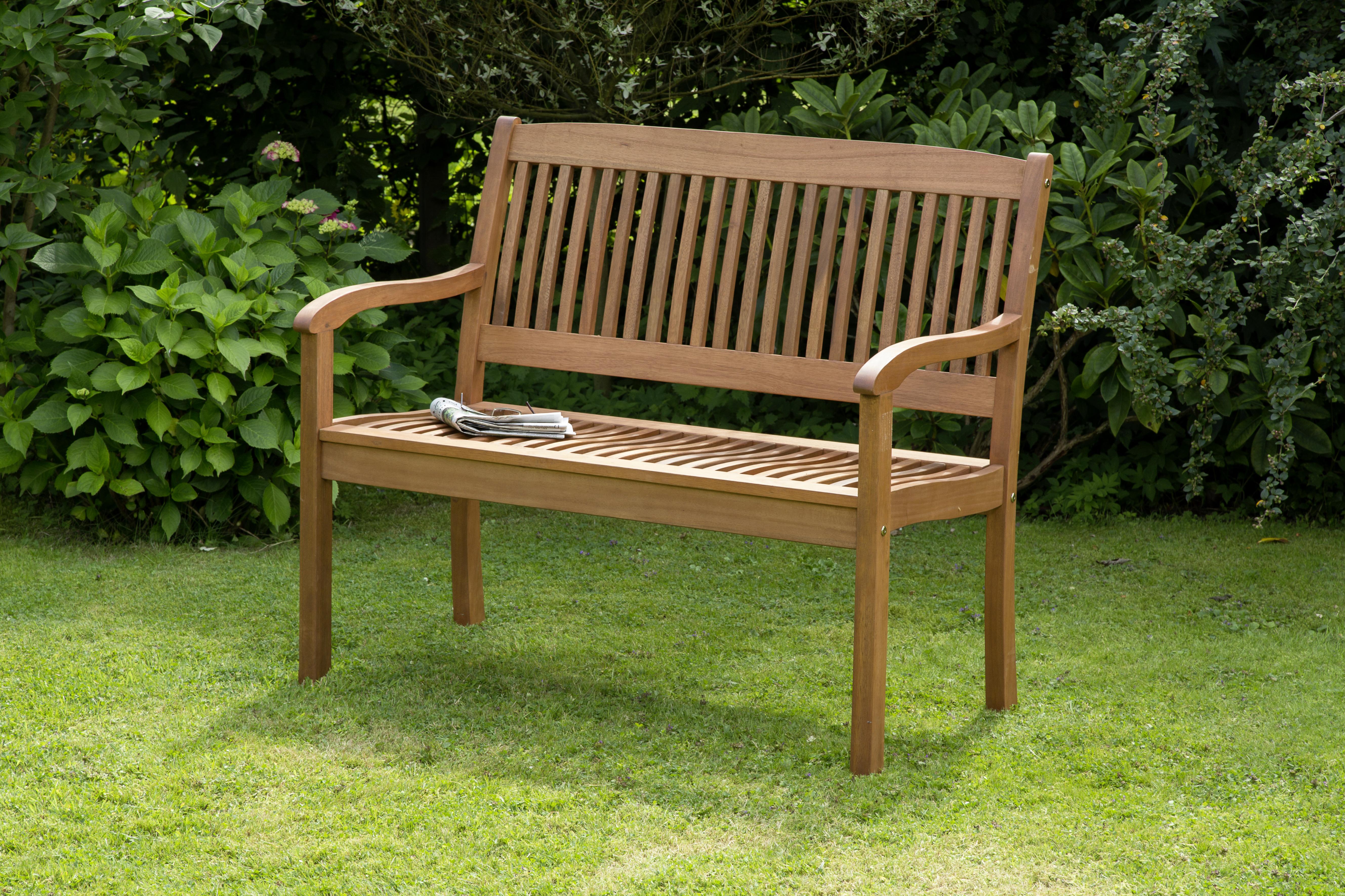 Vrtna Klop Maracaibo, Masivno - naravne barve, Konvencionalno, les (107/91/63,5cm) - Gardenson