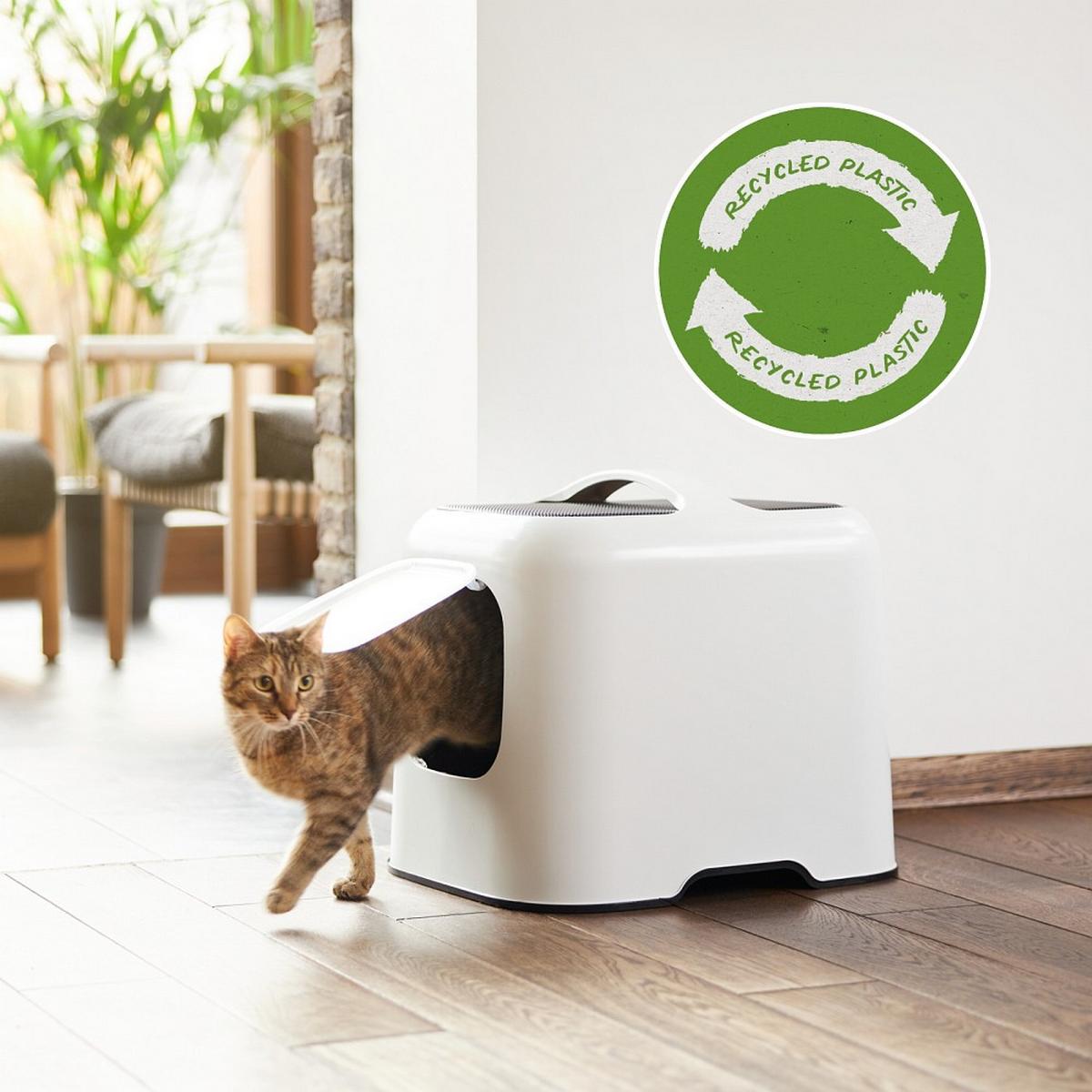 KUWETA DLA KOTA 4005201023WS - biały, Basics, tworzywo sztuczne (51/39,5/44,3cm) - Rotho