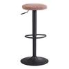 Barski Stol Barhocker - roza/črna, Moderno, kovina/tekstil (40/79/40cm) - MID.YOU