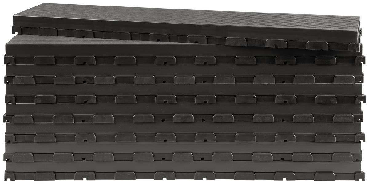 DESKA TARASOWA RT-002 GREY - szary, Basics, tworzywo sztuczne (59,2/13,4/3,3cm) - Ambia Garden