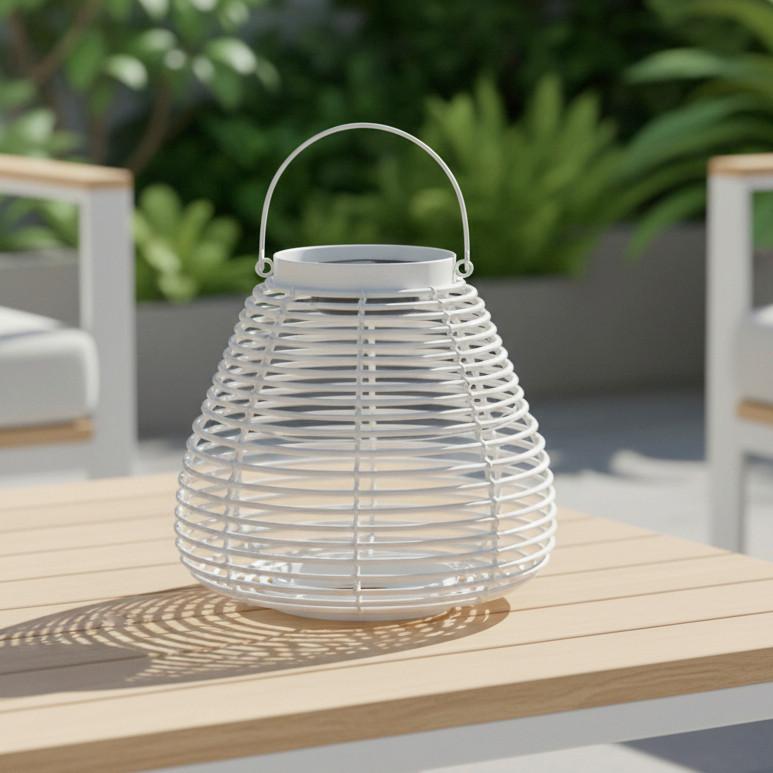 UTOMHUSLAMPA ANINA - vit, Modern, metall/plast (31/29/31cm) - Bessagi Garden