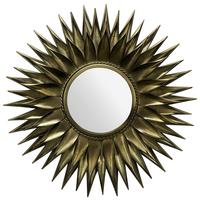 Wandspiegel Wl7.097 - Goldfarben, Design, Glas/Metall (74/74/6cm) - MID.YOU