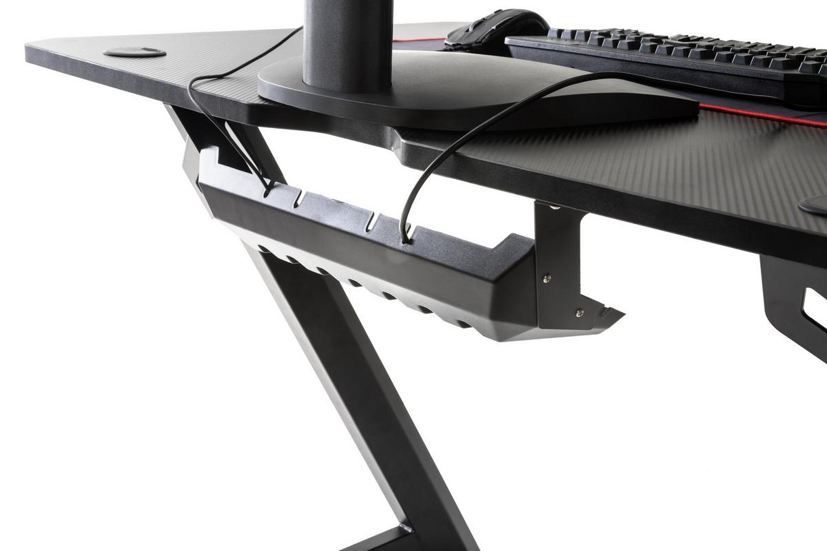 Gaming Tisch DX Racer 5 Schwarz - Schwarz, Design, Holzwerkstoff/Metall (111/75/60cm) - Dxracer