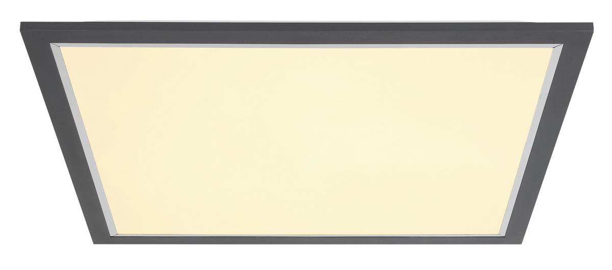 LED-DECKENLEUCHTE 41582D2 - Chromfarben/Weiss, Konventionell, Kunststoff/Metall (44,5/44,5/6cm) - Globo
