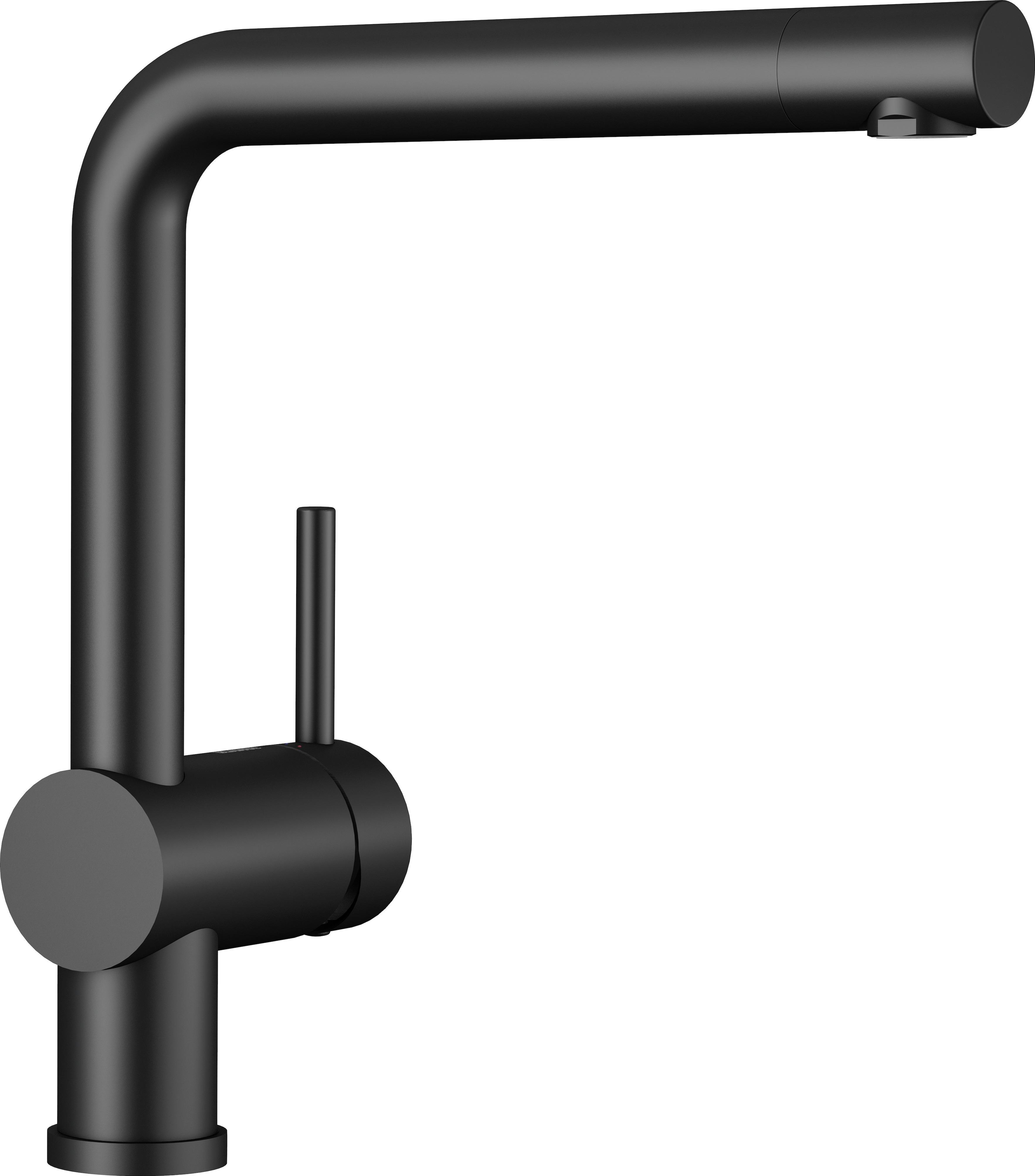 Küchenarmatur 525806 in Schwarz - Schwarz, Naturmaterialien (28,2cm) - Blanco