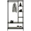 REGAL STILOS - Schwarz, Design, Holzwerkstoff/Metall (100/190/44cm) - Mömax