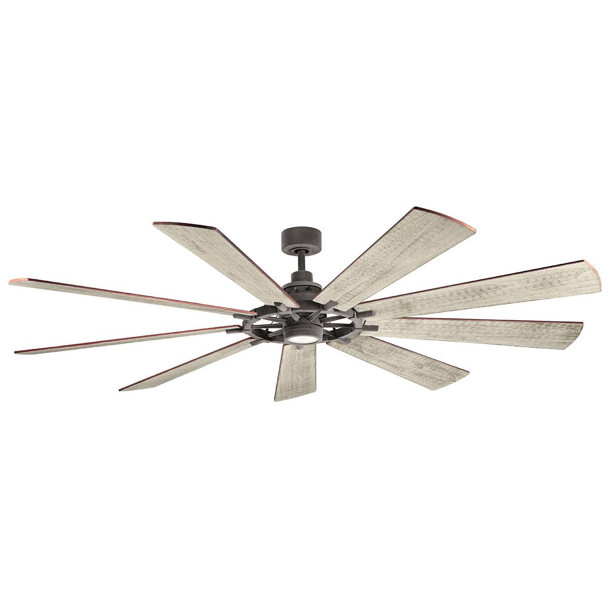 Stropni Ventilator Klf-Gentry-85-Wz - boje oraha/boje cinka, Natur, staklo/drvo (216/42cm)