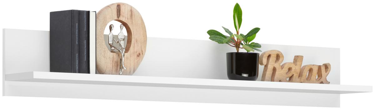 Stenska Polica Avanti, Bela - bela, Moderno, leseni material (150/22/20cm) - Hom`in