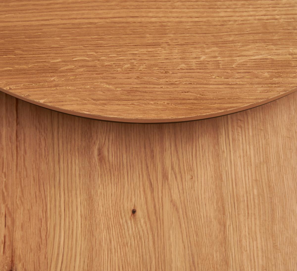 ZESTAW STOLIKÓW KAWOWYCH TROPEA -EXKLUSIV- - kolor dębowy/czarny, Konventionell, materiał drewnopochodny/metal (70/70/42cm) - Stylife