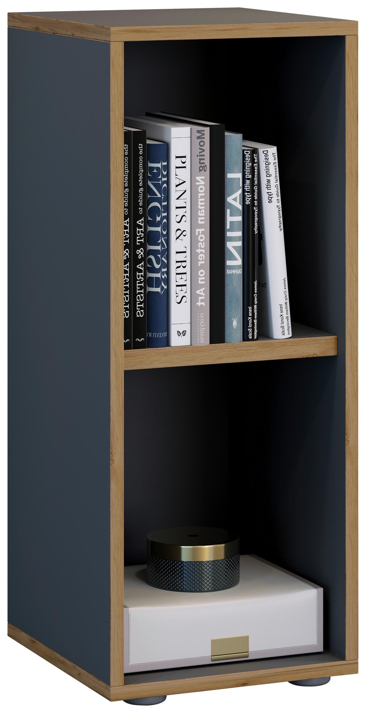 AKTENREGAL SALIA B30 - Honigeiche/Anthrazit, Design, Holzwerkstoff/Kunststoff (30/74/33cm) - MID.YOU