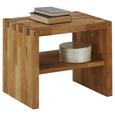 Nachtkästchen in Eiche Massiv - Eichefarben, ROMANTIK / LANDHAUS, Holz (45/38/36cm) - Zandiara