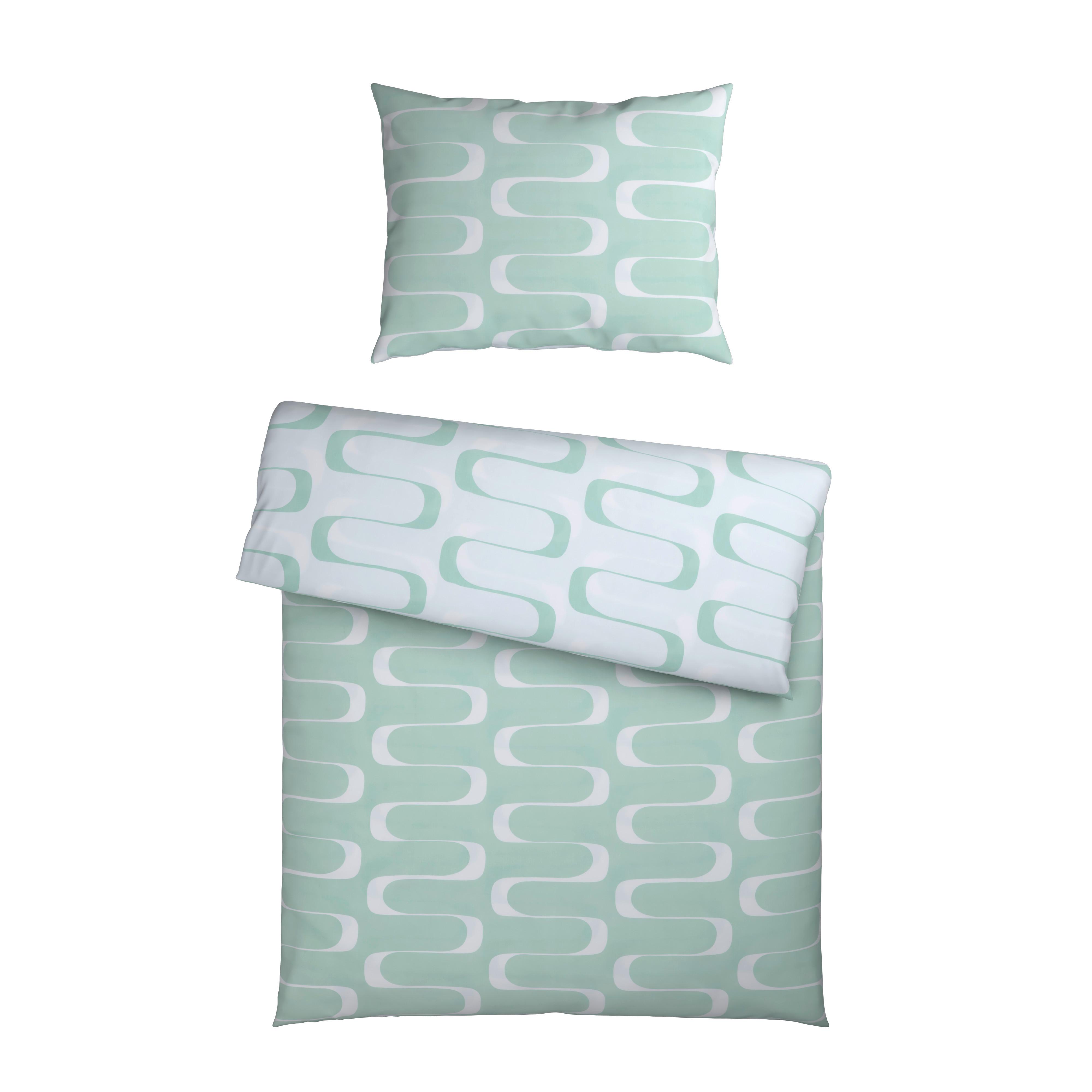 Bettwäsche Tina Wende Hellgrün ca. 140x200cm - Hellgrün, LIFESTYLE, Textil (140/200cm) - Mömax