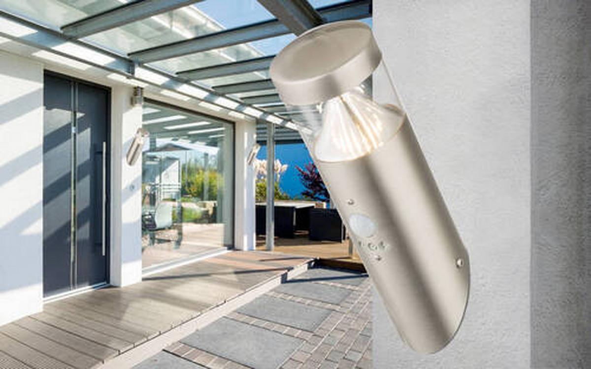 LED-Außenleuchte Fosca max. 7 Watt - Klar, Basics, Kunststoff/Metall (8/24cm) - Globo