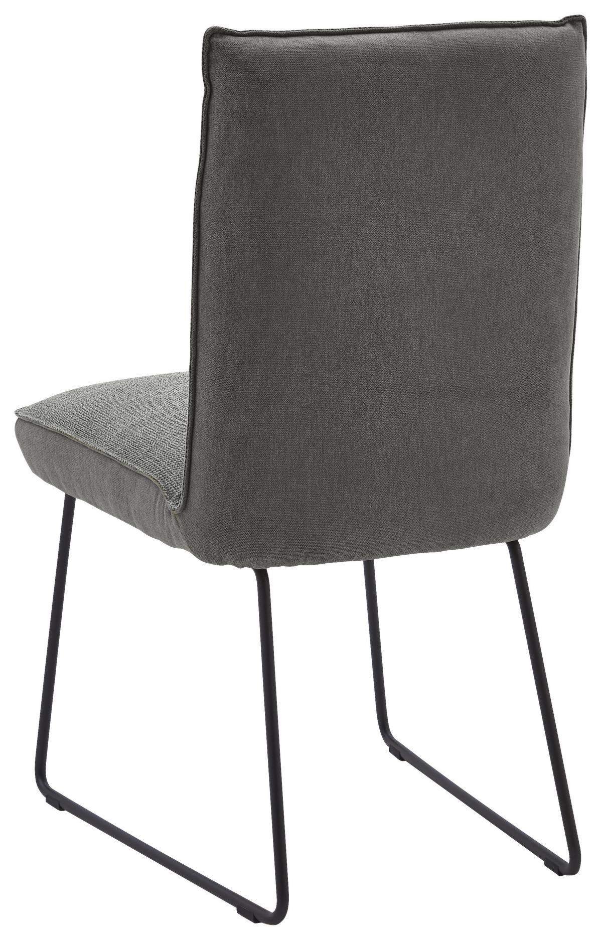 KRZESŁO ABANO - czarny/ciemnoszary, Design, metal/tkanina (49/93/59cm) - Dieter Knoll