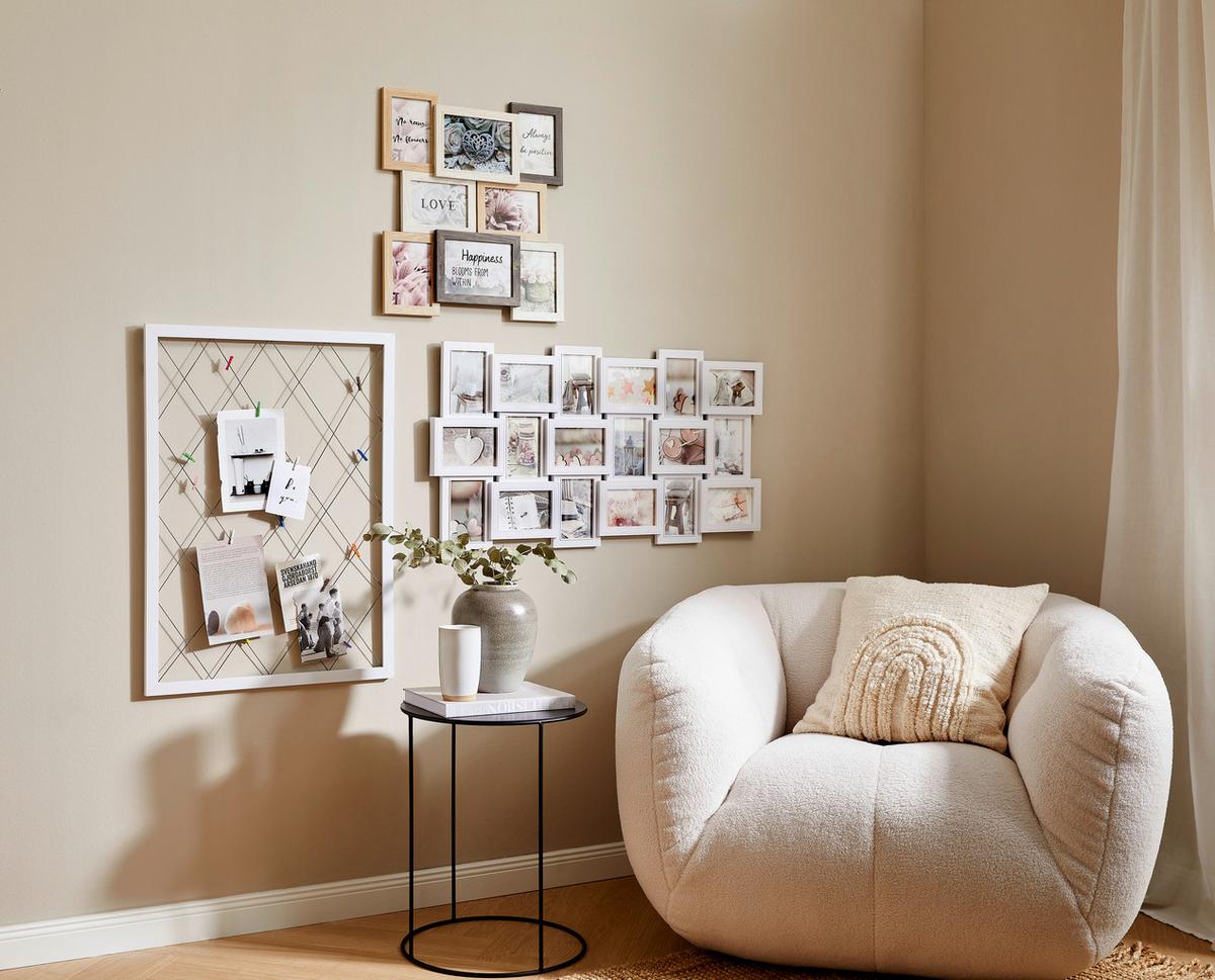 RAMKA NA ZDJĘCIA KOLAŻ 639411 - biały, Lifestyle, tworzywo sztuczne (90/47/2,5cm)