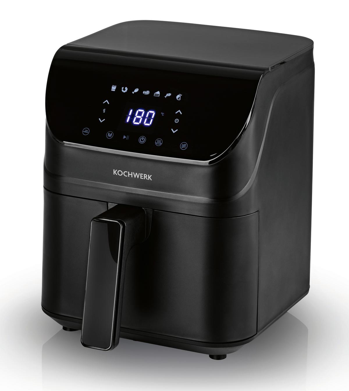 Heißluftfritteuse Rachs Kochwerk max. 1400 Watt - Schwarz, Basics, Kunststoff/Metall (34/25/29,8cm)