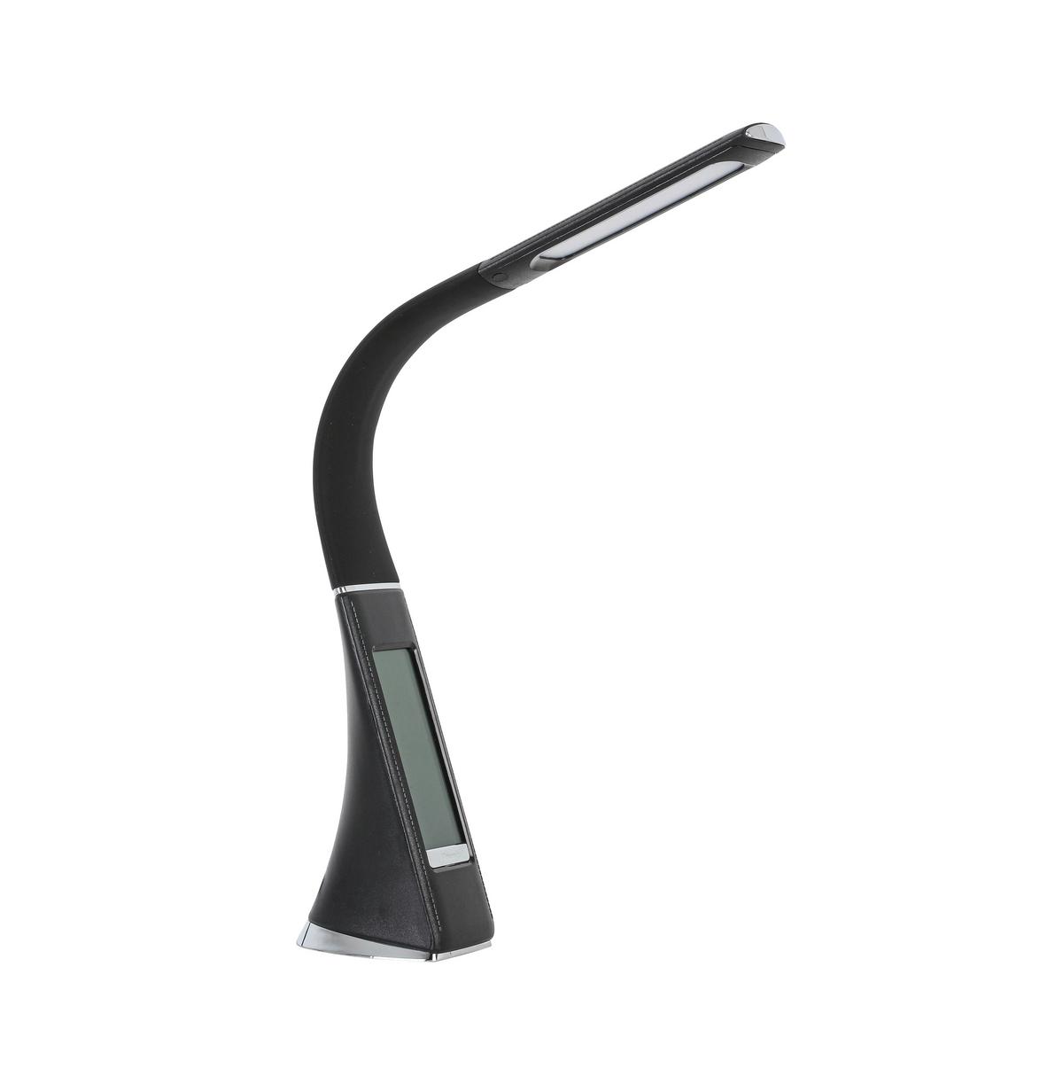 LED-Schreibtischleuchte Freddy 1 max. 5,5 Watt - Chromfarben/Schwarz, MODERN, Kunststoff/Metall (9,5/6,5/max 50cm) - Mömax