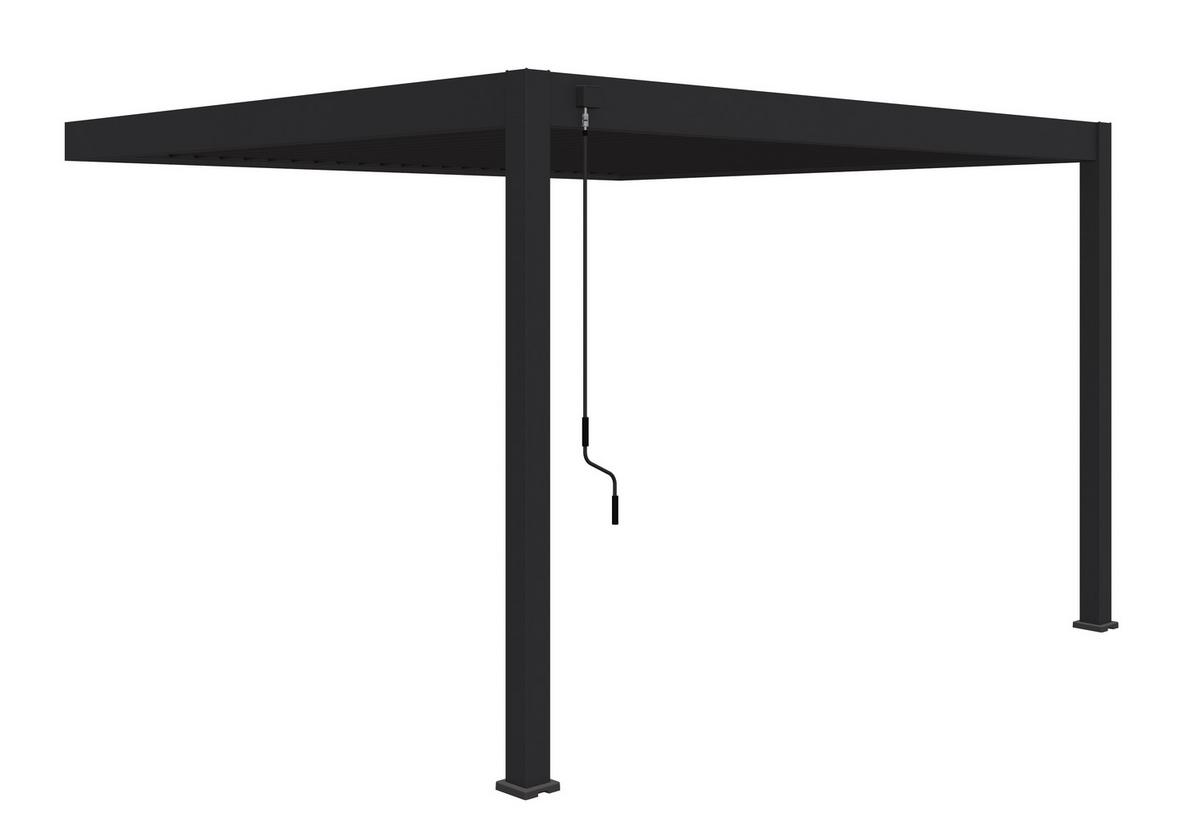 PERGOLA DELUXE 3,6X4M ANTHRAZIT - Anthrazit, Basics, Metall (400/255/360cm) - Gardenson