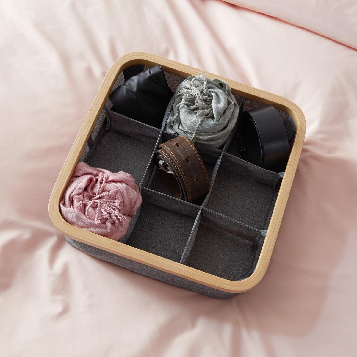 Škatla Za Shranjevanje Simply Storage -Ext- - siva, Moderno, karton/tekstil (30/30/9cm) - Premium Living