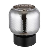 TISCHLEUCHTE 15754T  XIA - Opal/Schwarz, Design, Glas/Kunststoff (14/17cm) - Globo