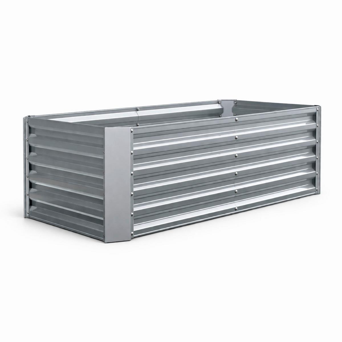 Hochbeet Vcm Beet "galdo Xl" - Silberfarben, Modern, Metall (180/57/90cm)