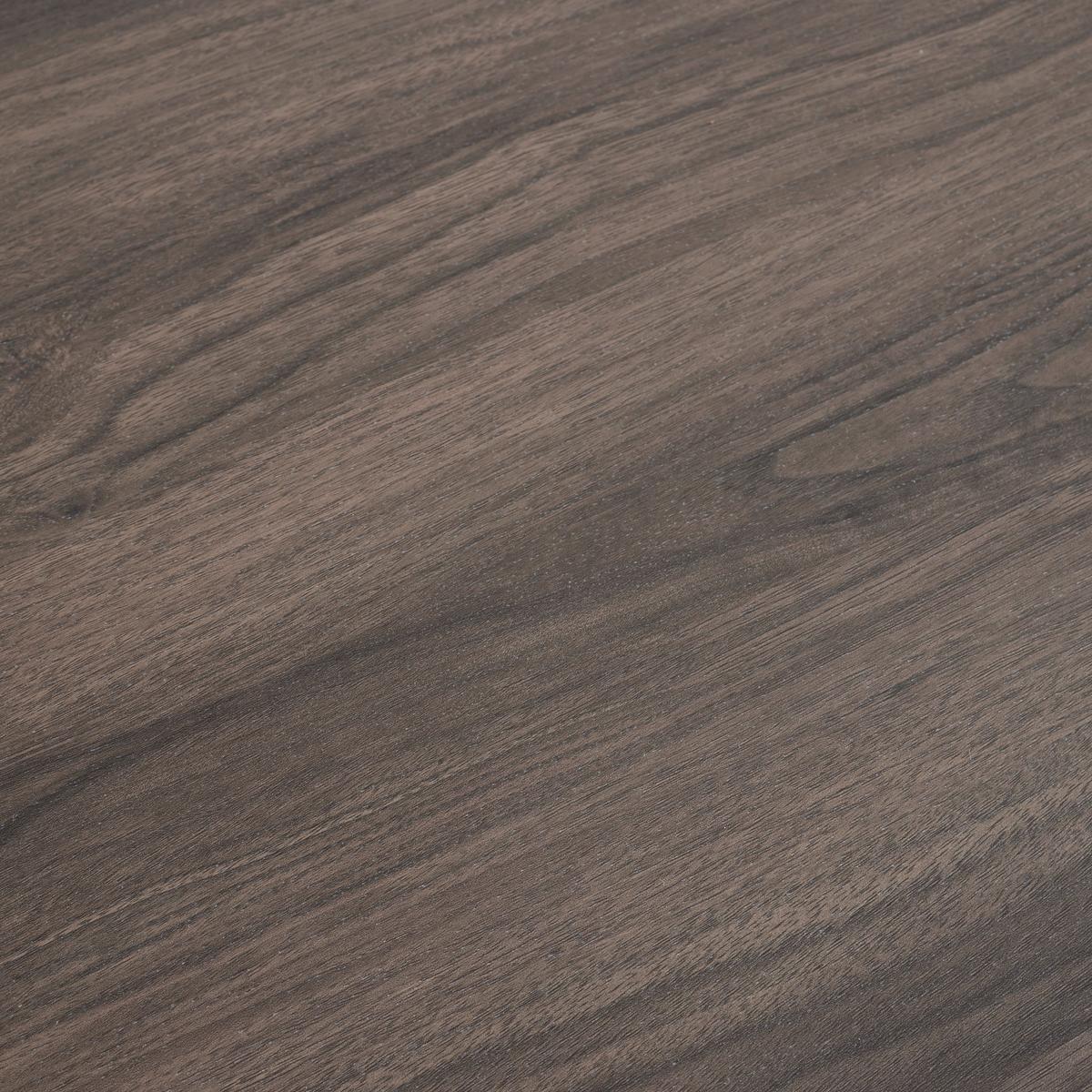 Étkezőasztal Ilias - nemesacélszínű/diószínű, Modern, fa/fém (180/90/76cm) - Bessagi Home