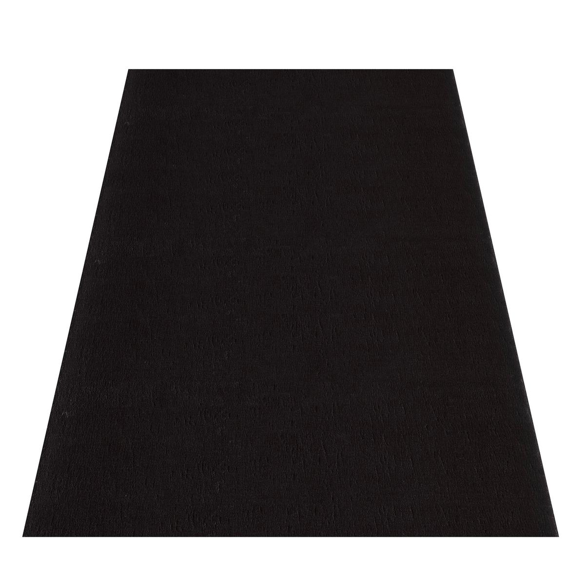 Hochflorteppich Catwalk Schwarz ca. 80x150cm - Schwarz, Basics, Textil (80/150cm) - Novel
