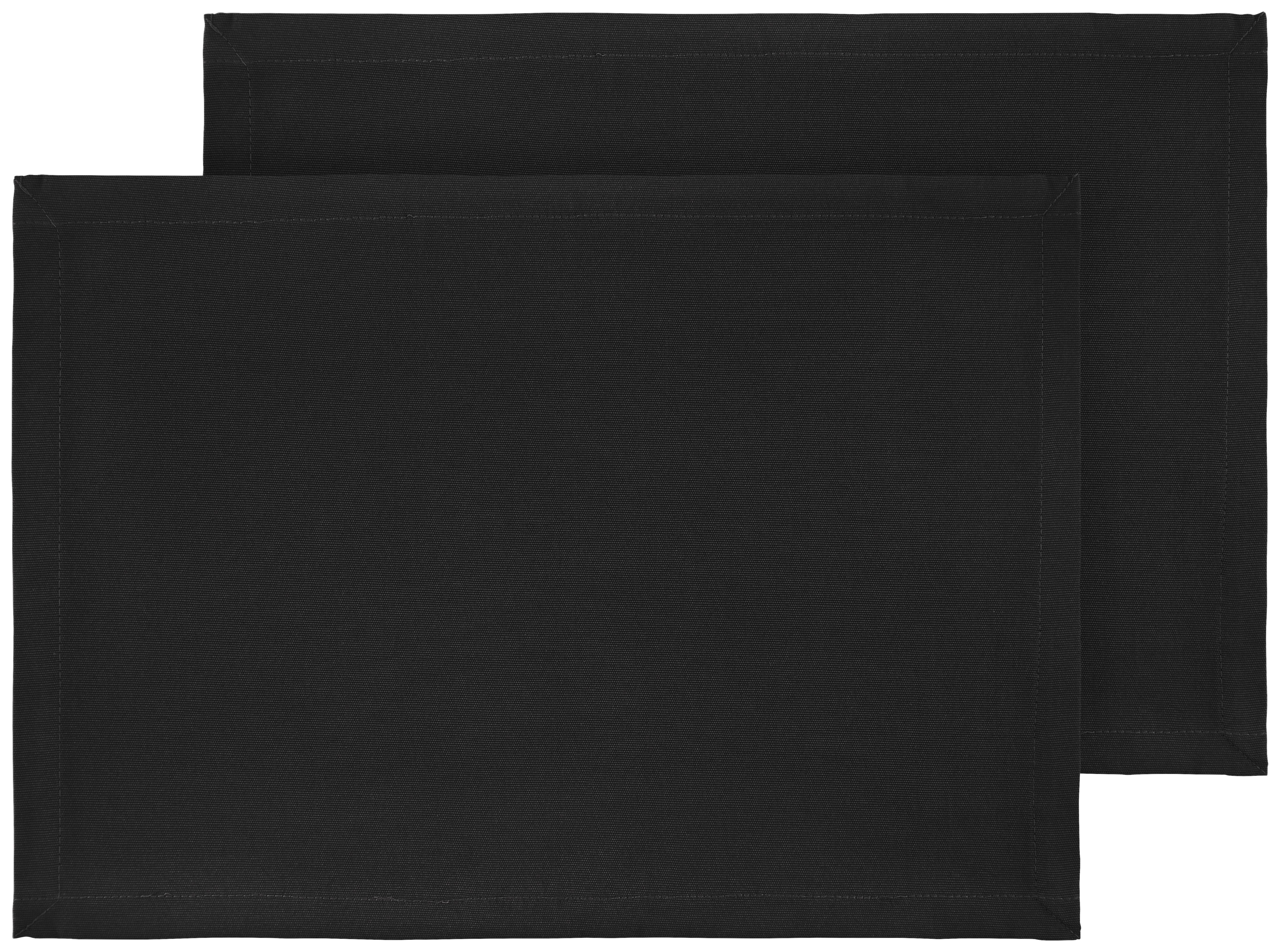 Tischset Steffi in Schwarz, 2 Stk. - Schwarz, Textil (33/45cm) - Mary's