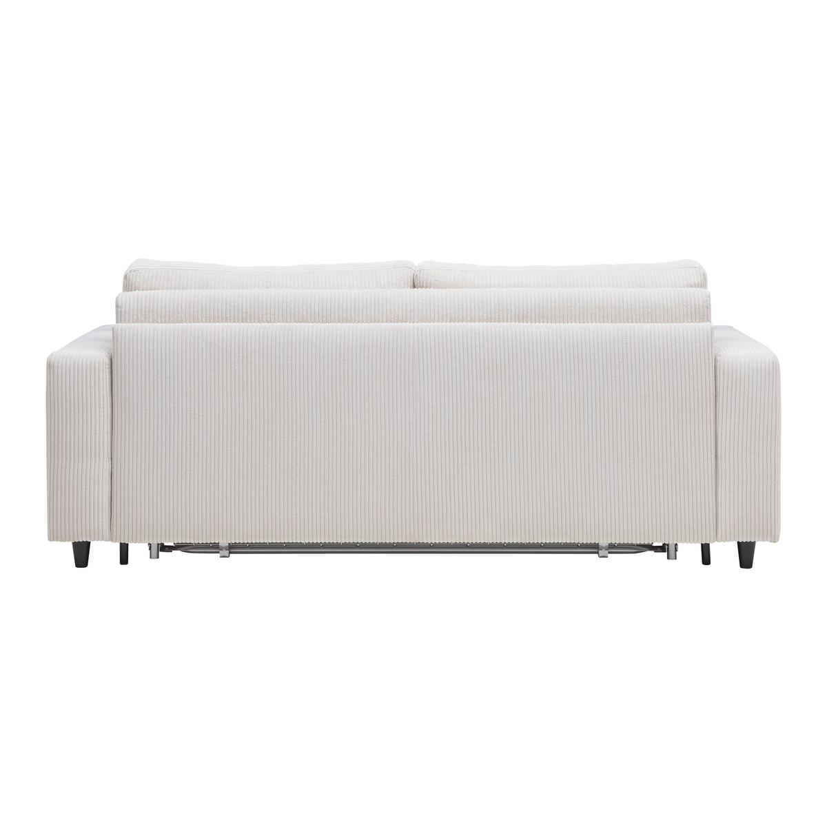 Zofa S Posteljno Funkcijo Agneta, Bež - črna/bež, Moderno, tekstil/les (200/83/97cm) - Premium Living