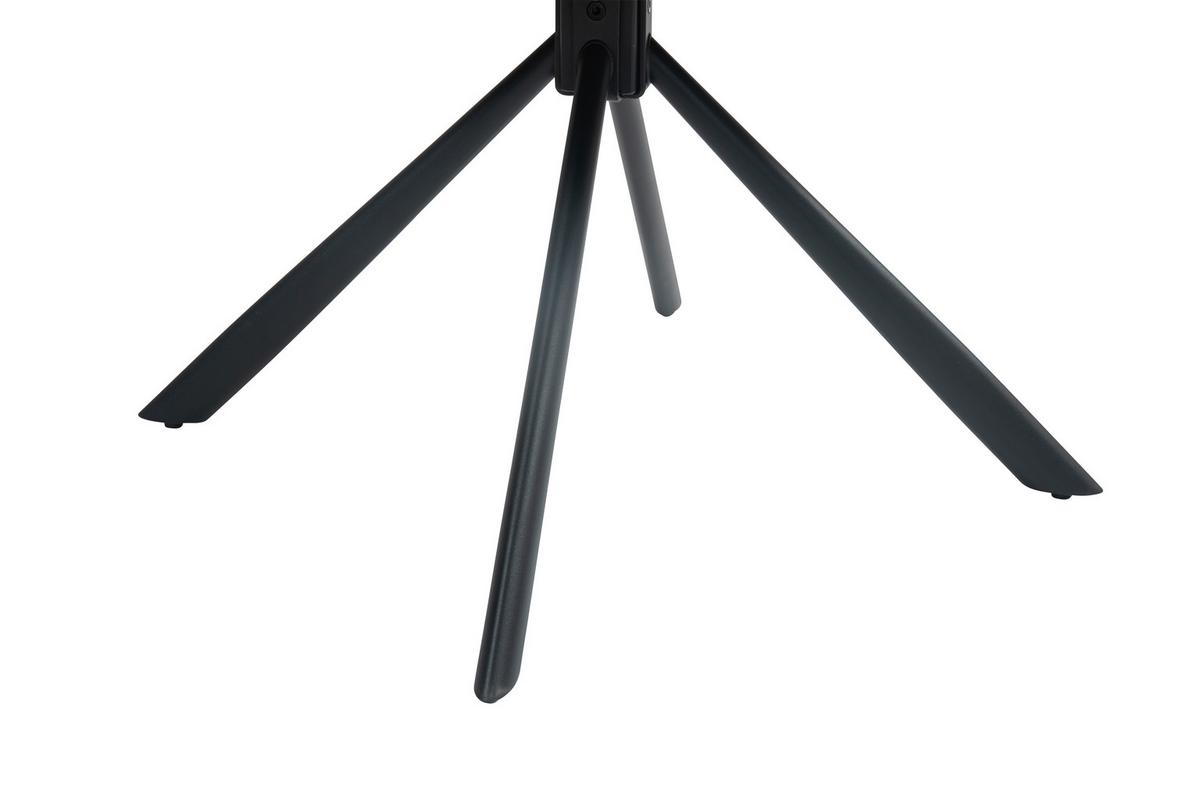 KRZESŁO Z PODŁOKIETNIKAMI ASHER - czarny/curry, Design, metal/tkanina (62/95/67cm) - Novel