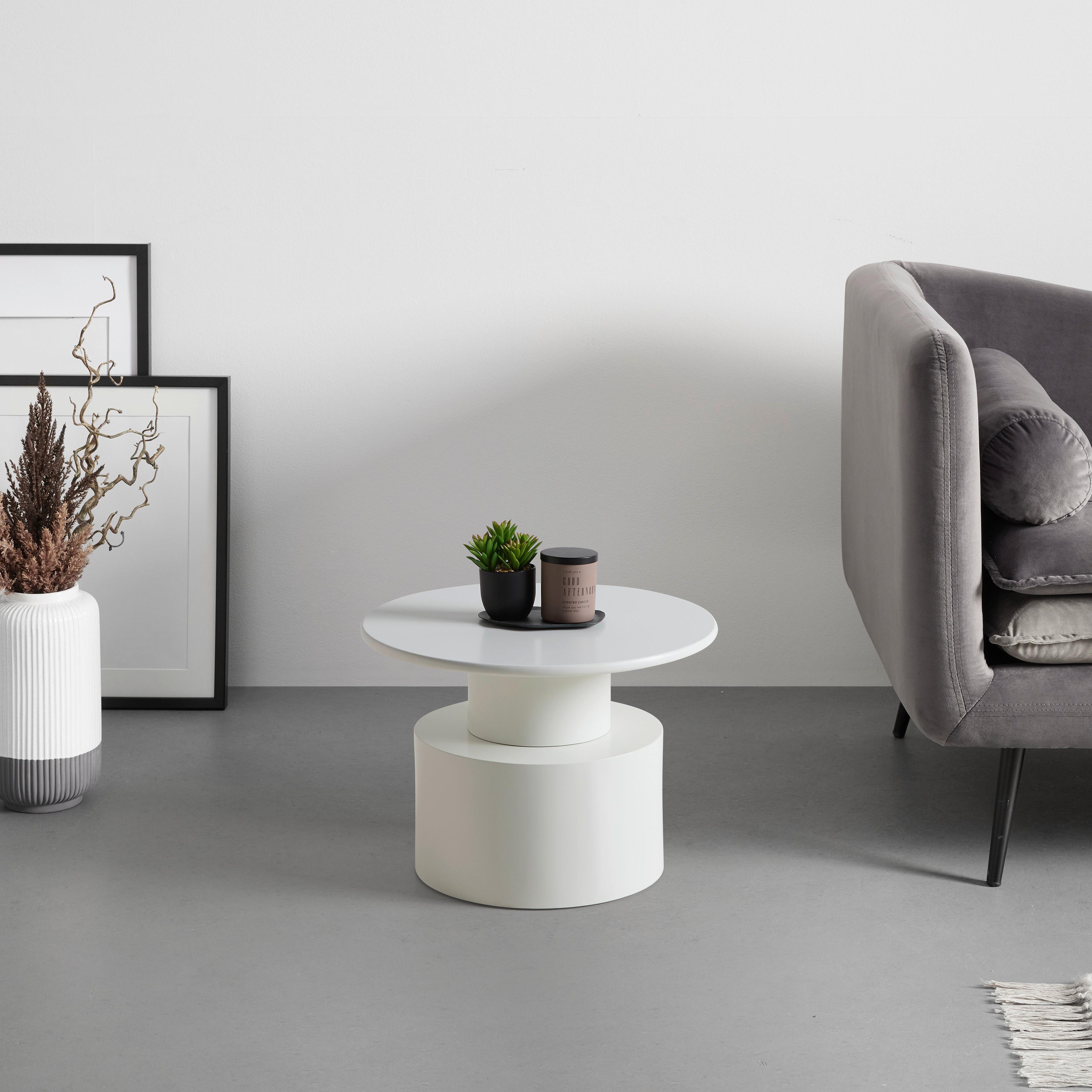 Couchtisch Azura Hellgrau - Hellgrau, LIFESTYLE, Holz/Holzwerkstoff (60/35/60cm) - Mömax
