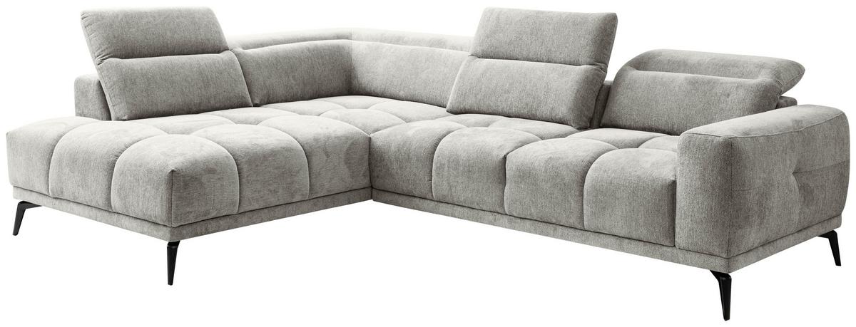 Kutna Garnitura Elch - zelena/svijetlo siva, Moderno, tekstil/metal (214/81-96/281 CMcm) - Premium Living