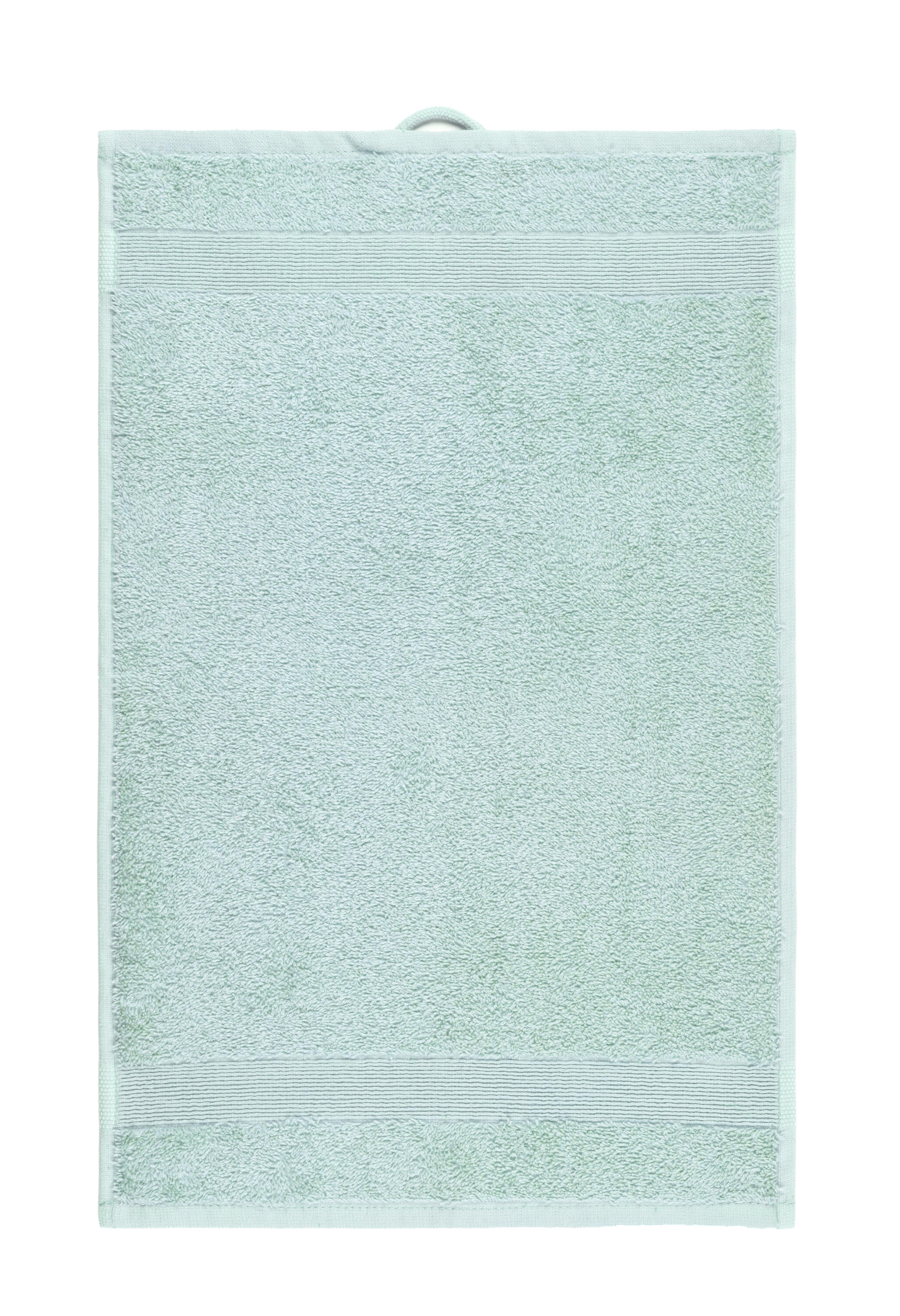 Gästehandtuch Silke Salbeigrün ca. 30x50cm 2er Set - Salbeigrün, Textil (30/50cm)