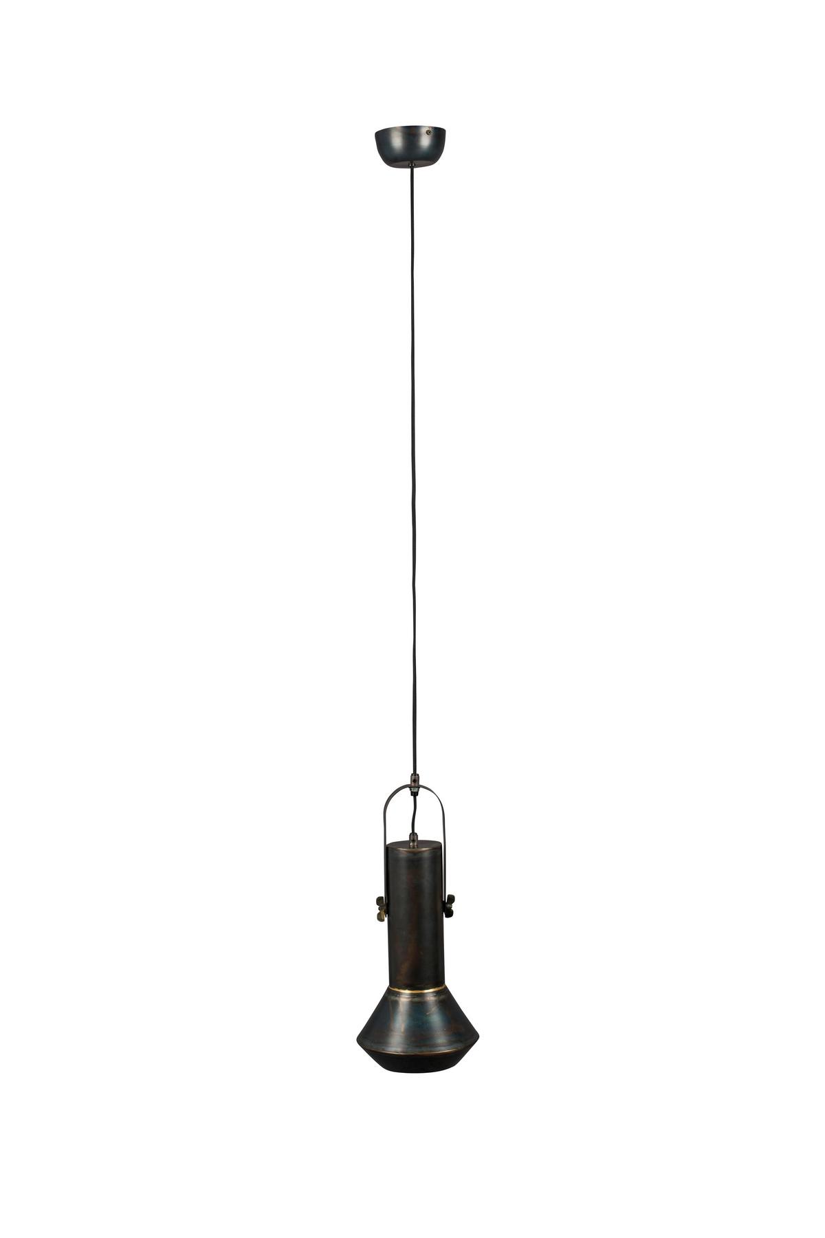 LAMPA WISZĄCA PENDANT LAMP VOX - czarny/złoty, Design, metal (20/126cm) - Zuiver