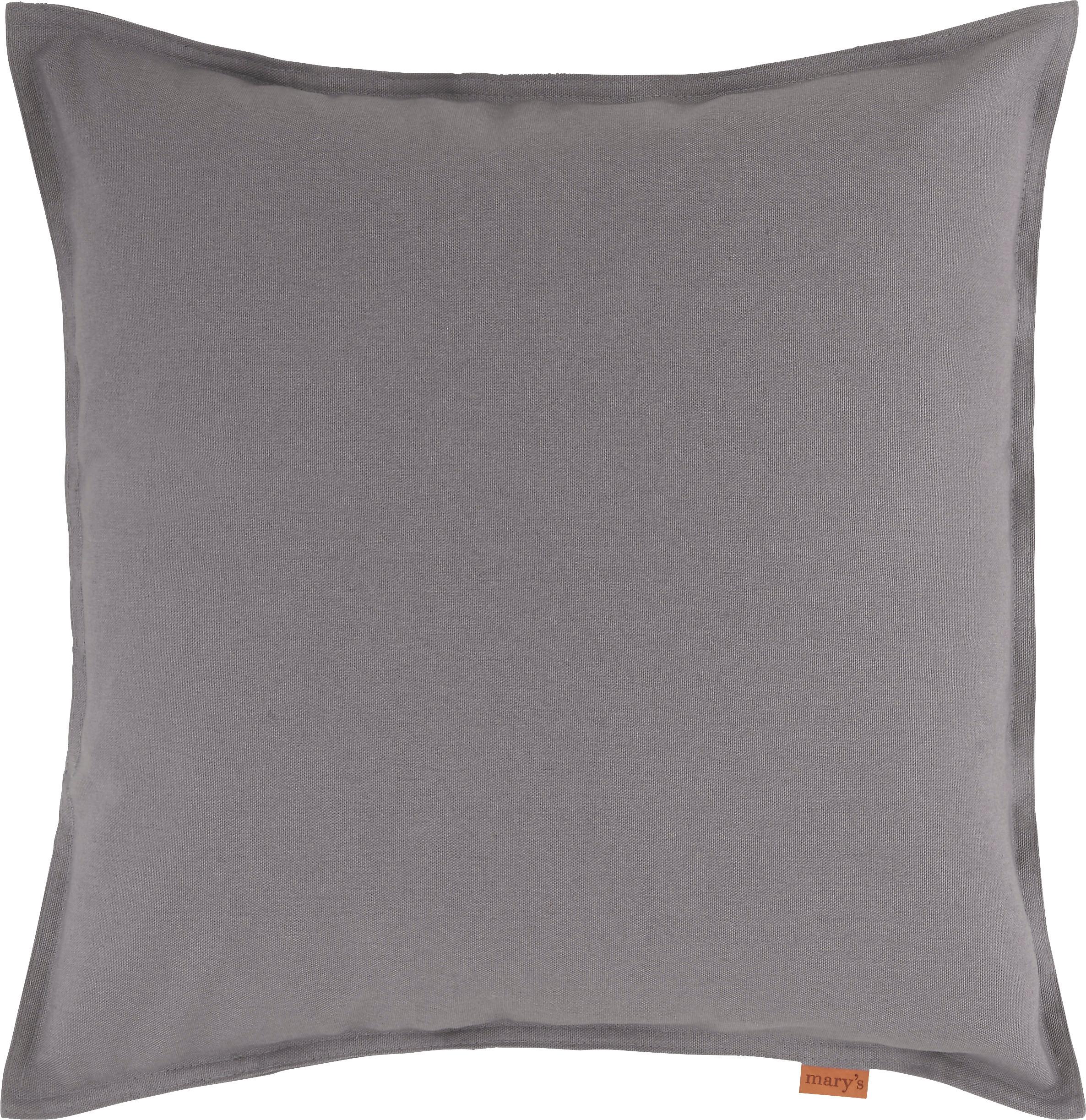 Zierkissen Jenni Jute in Grau ca. 60x60cm - Grau, Modern, Textil (60/60cm) - Mary's