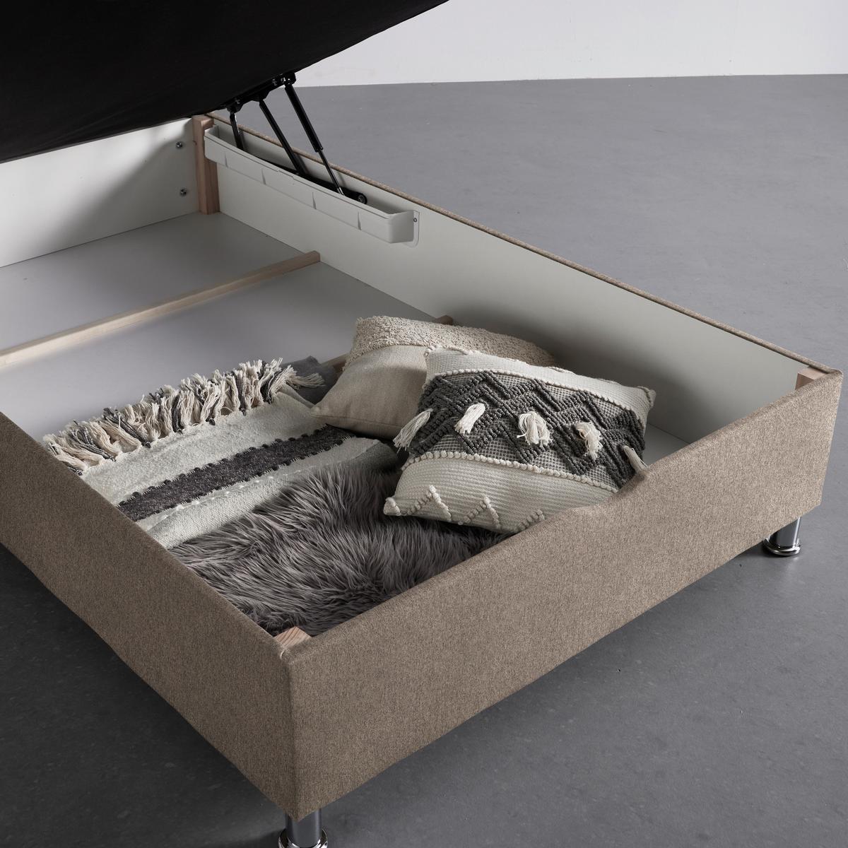 Box Krevet Oviedo - cappuccino, Konvencionalno, tekstil/metal (140/200cm) - Based