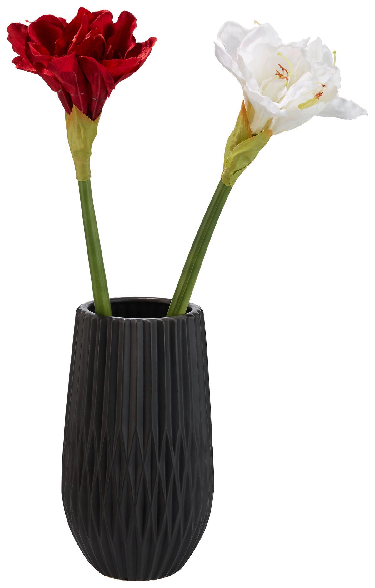 Cvijet Umjetni Amayllis I - zelena/tamno crvena, tekstil/metal (66cm) - Modern Living