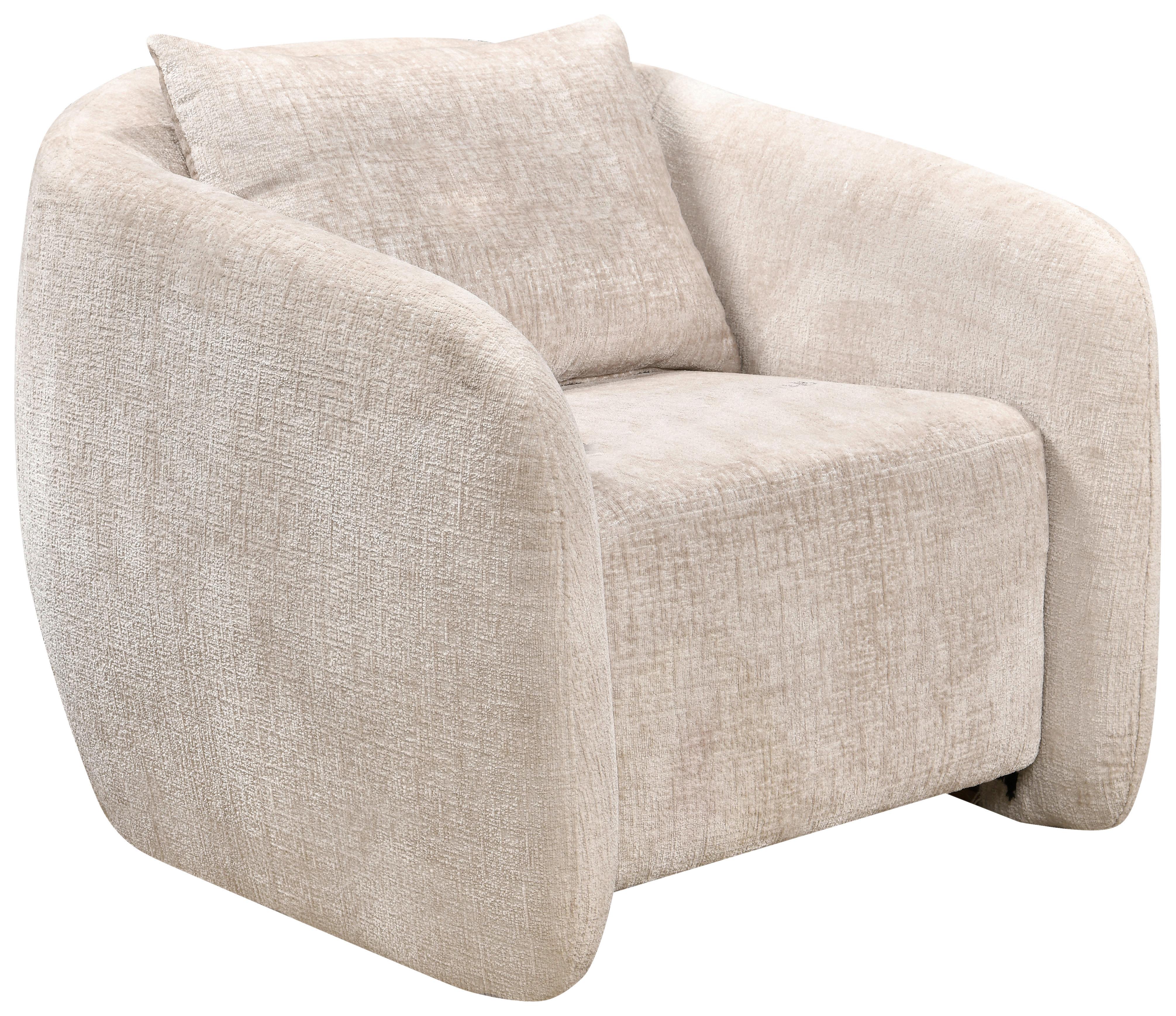 FOTEL MADELENE  -EXKLUSIV- - beżowy/czarny, Design, tworzywo sztuczne/tkanina (87/75/95cm) - Ambia Home