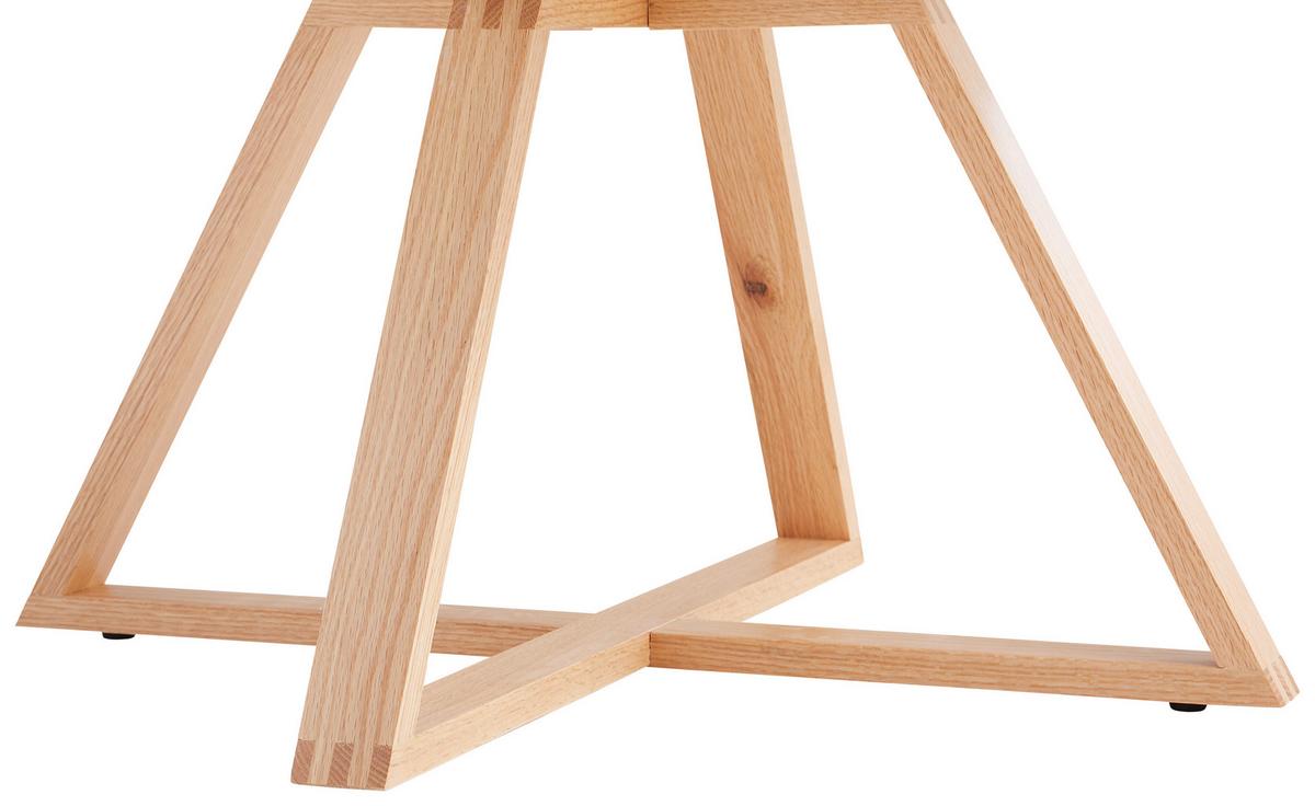 STOLIK KAWOWY MATTEO - kolor dębowy/biały, Modern, materiał drewnopochodny/drewno (80/80/39cm) - MID.YOU